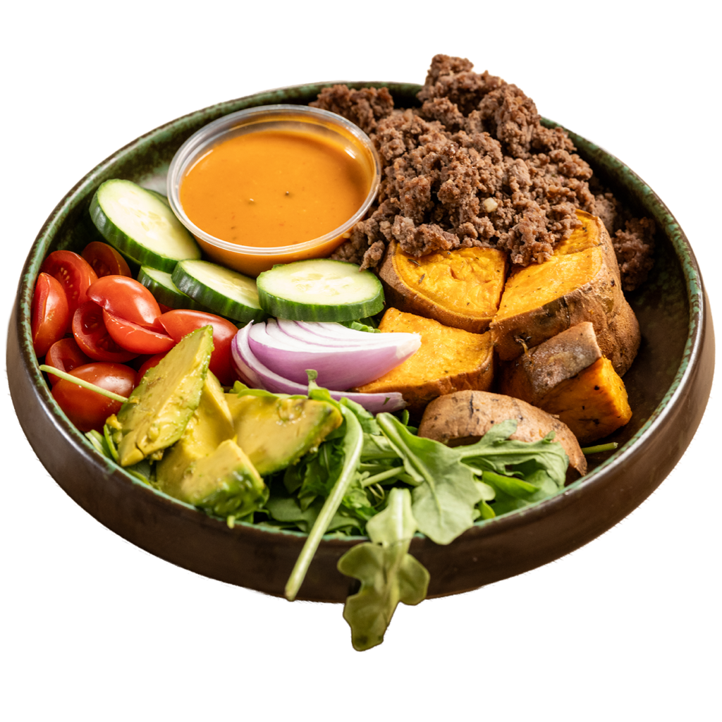 Loaded Beef Burger Bowl