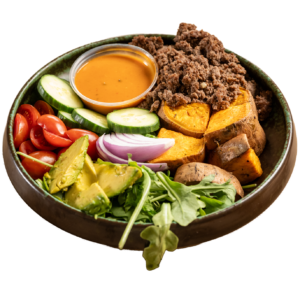 Loaded Beef Burger Bowl