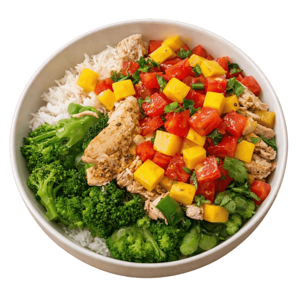 Honey Lime Chicken with Mango Salsa